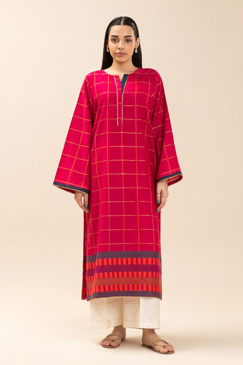 SOLID JACQUARD SHIRT (PRET)