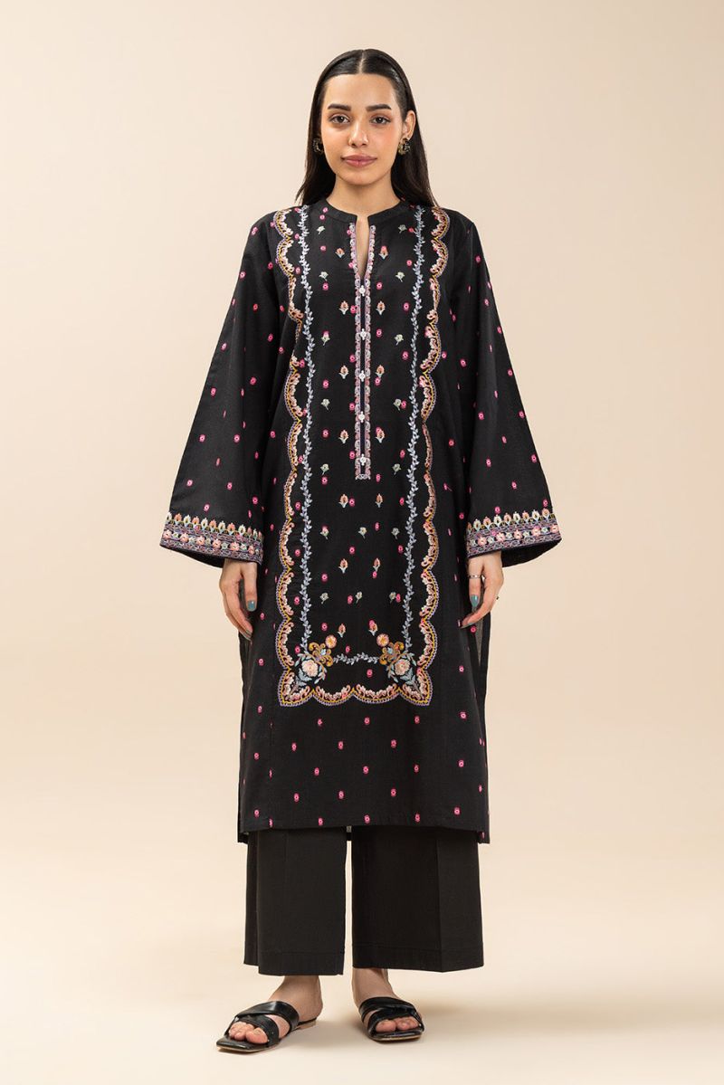 EMBROIDERED JACQUARD SHIRT (PRET)