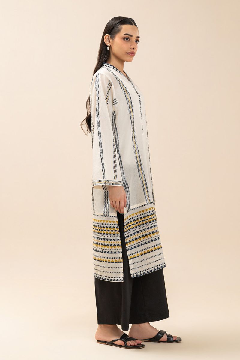 SOLID JACQUARD SHIRT (PRET)
