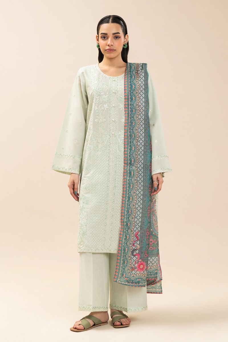 3 PIECE EMBROIDERED LAWN SUIT (HIGH CASUAL)