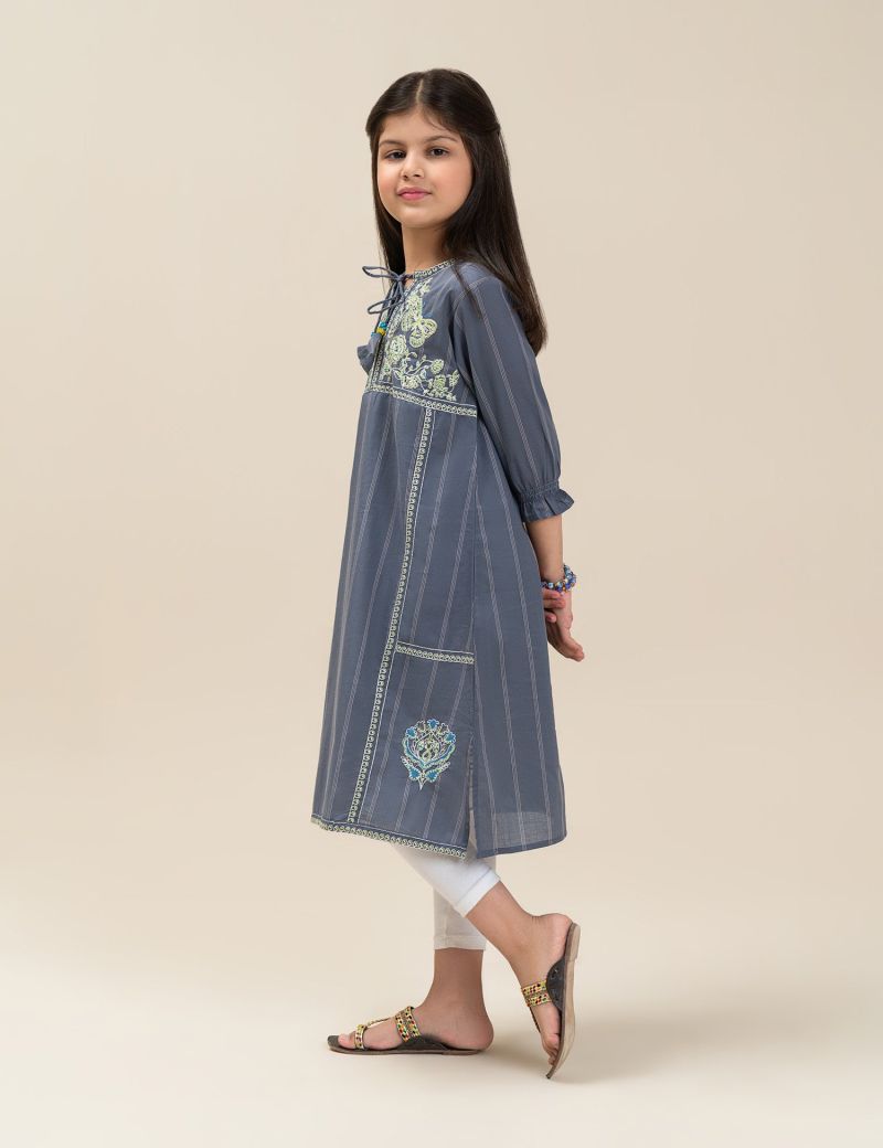 BUTTERFLY EMBROIDERED DRESS