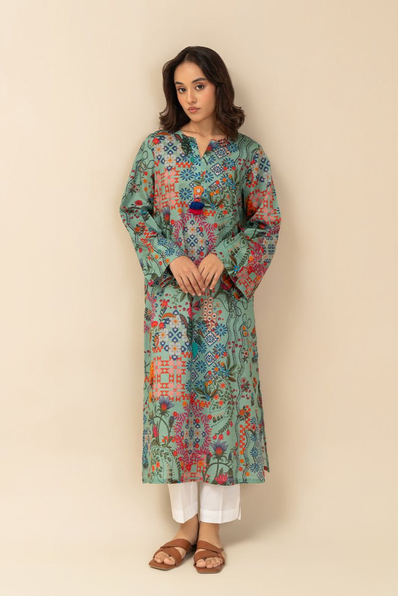 PRINTED LAWN SHIRT (PRET)