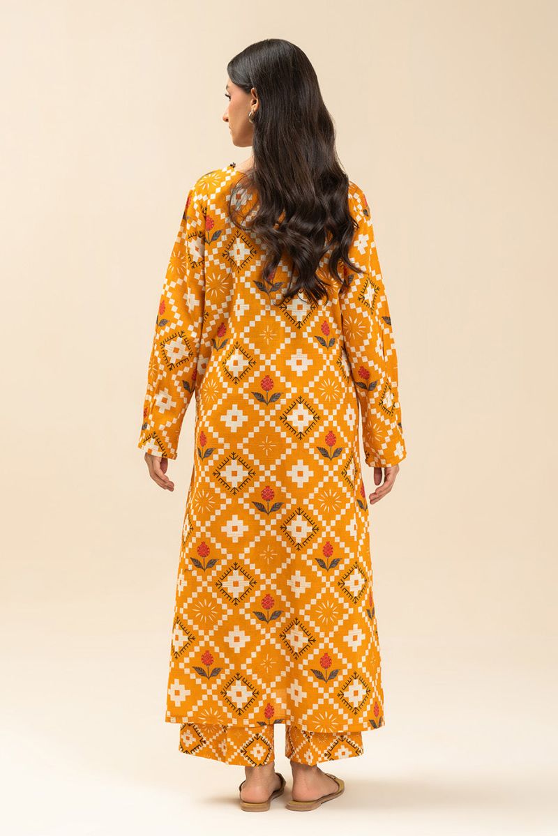 PRINTED LUREX LAWN SHIRT (PRET)