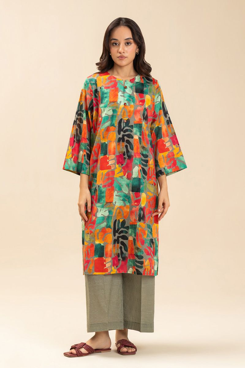 PRINTED DORIA LAWN SHIRT (PRET)