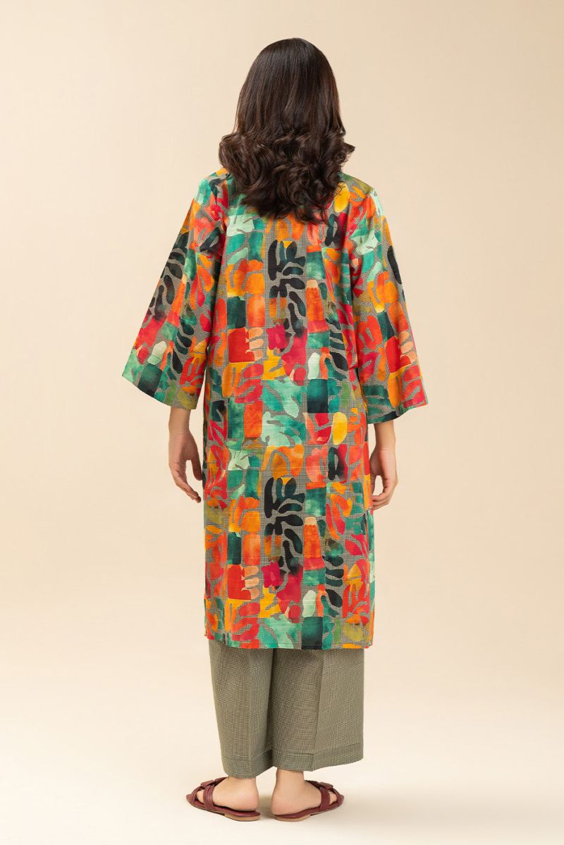 PRINTED DORIA LAWN SHIRT (PRET)