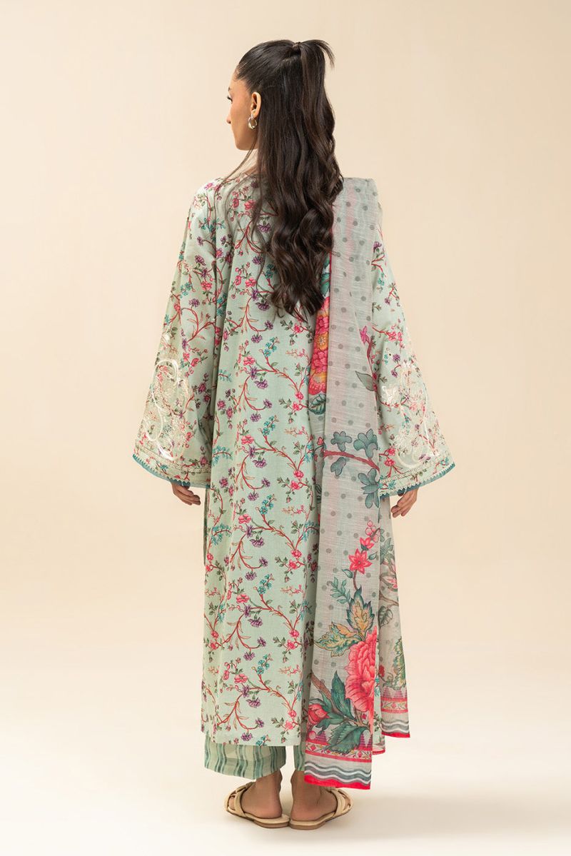 3 PIECE EMBROIDERED LAWN SUIT (HIGH CASUAL)
