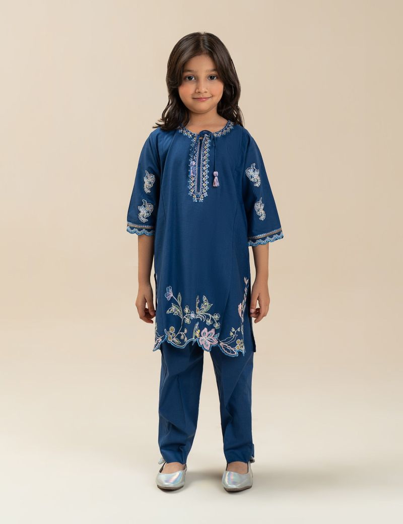 2 PIECE VIBRANT EMBROIDERED SUIT