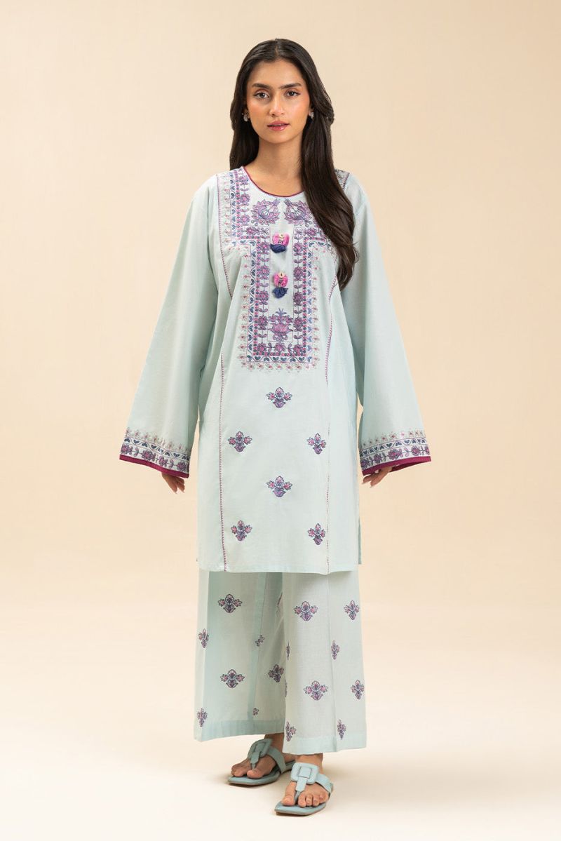 2 PIECE EMBROIDERED LAWN SUIT (PRET)