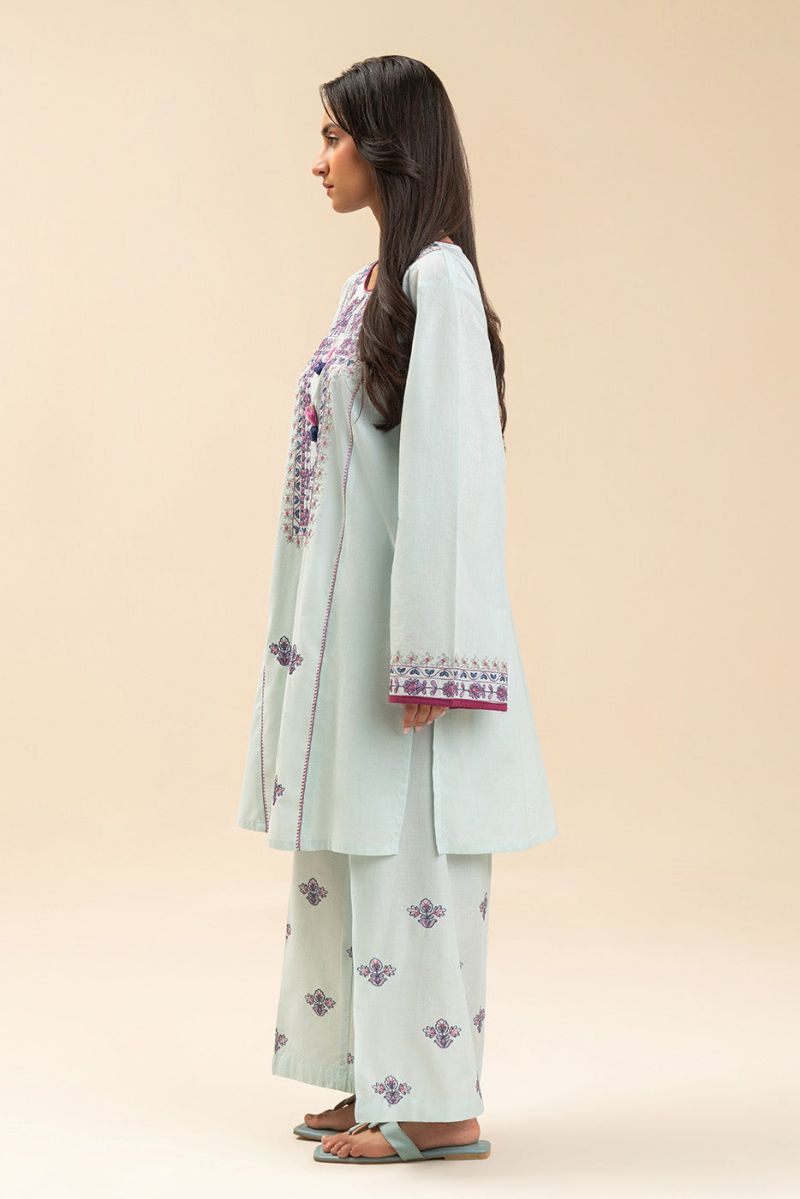 2 PIECE EMBROIDERED LAWN SUIT (PRET)