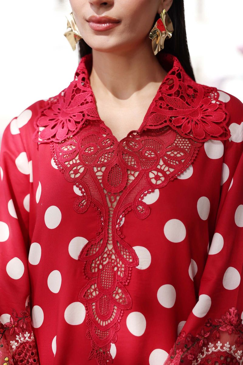 3 Piece Unstitched Embroidered Lawn Suit