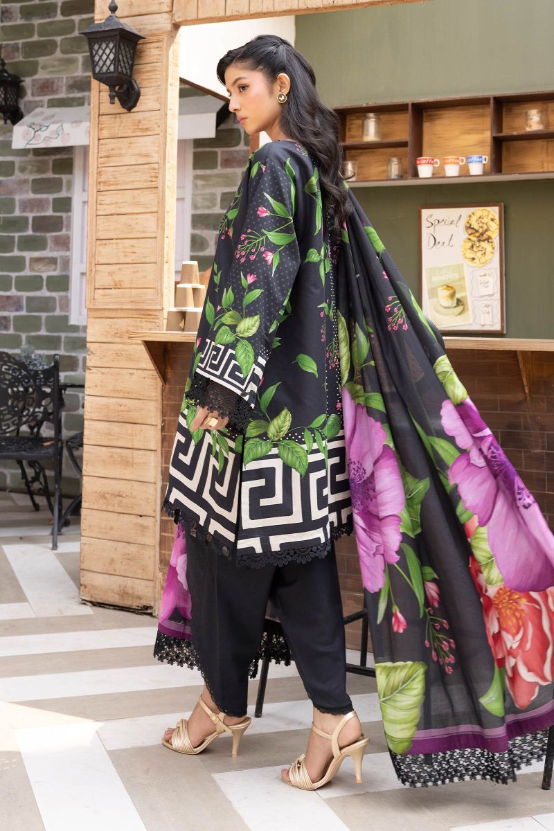 3 Pc Unstitched Printed Lawn Suit