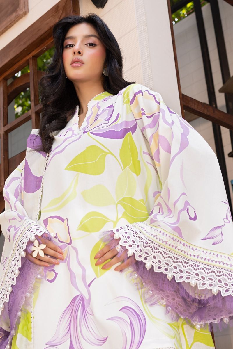 3 Pc Unstitched Printed Lawn Suit