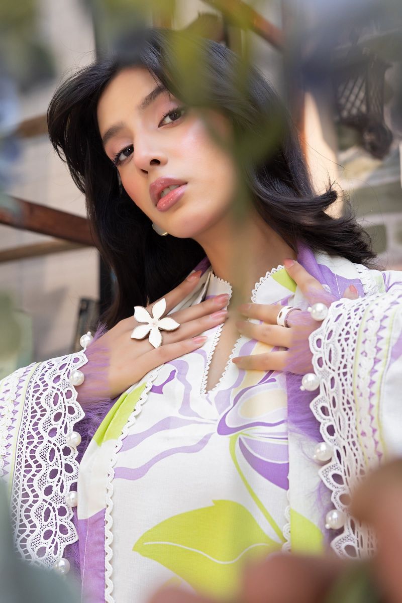 3 Pc Unstitched Printed Lawn Suit