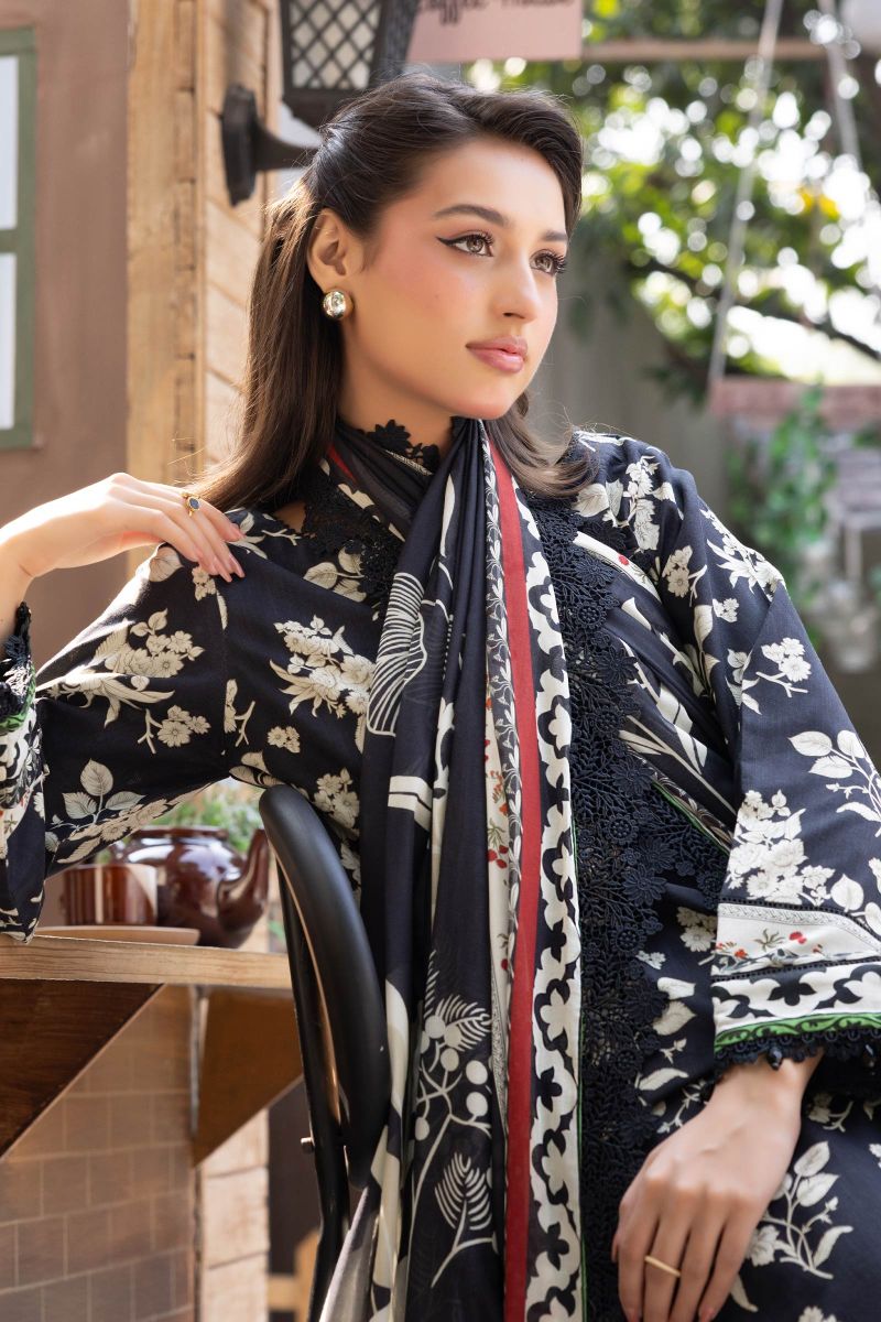 3 Pc Unstitched Printed Lawn Suit