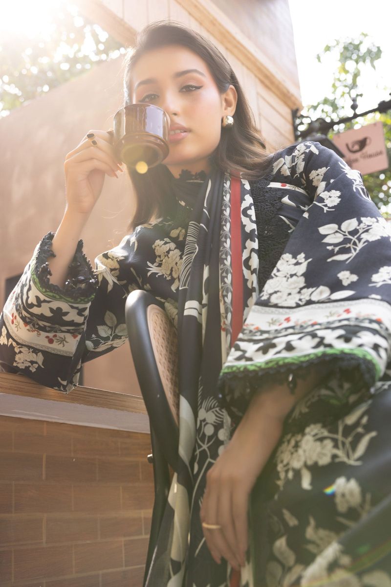 3 Pc Unstitched Printed Lawn Suit