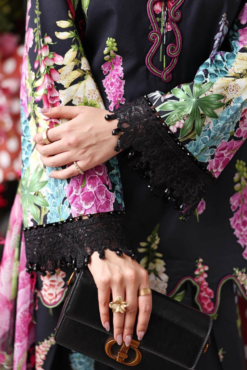 3 Piece Unstitched Embroidered Lawn Suit